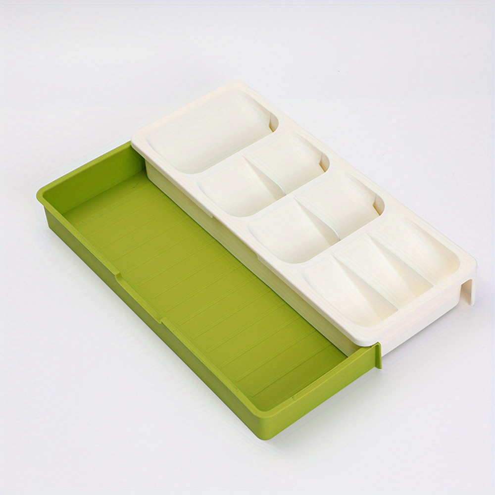 Retractable Silverware Drawer Storage Box for Kitchen Accessories