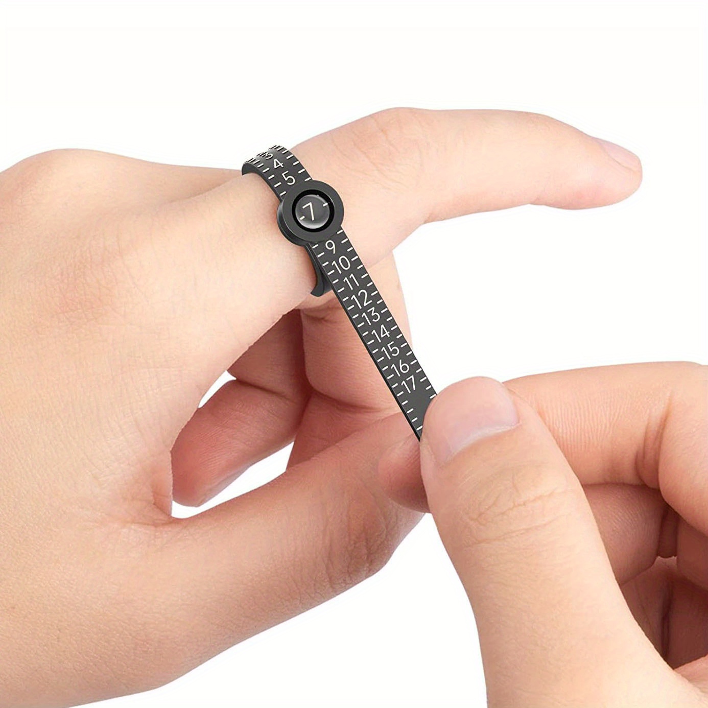 Reusable Finger Size Gauge Measure Ring Sizer Plastic Us - Temu