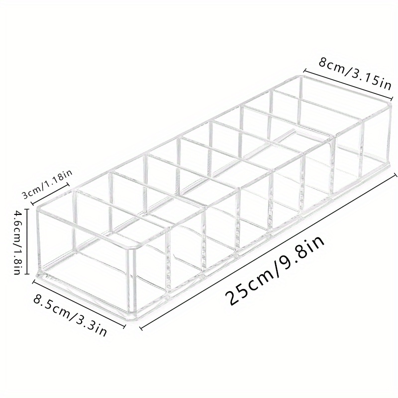 Detachable Makeup Organizer Compartments Acrylic Cosmetic Storage Jewelry Display Boxes Clear Drawer Organizers Case