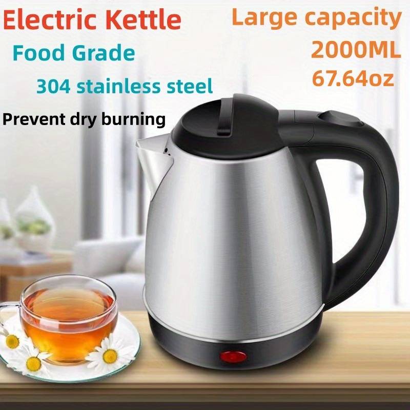 large capacity electric kettle 304 stainless steel kettle household insulation automatic disconnection charging kettle electric kettle hotel and guest house 2000ml charging kettle electric opening kettle quick kettle details 0