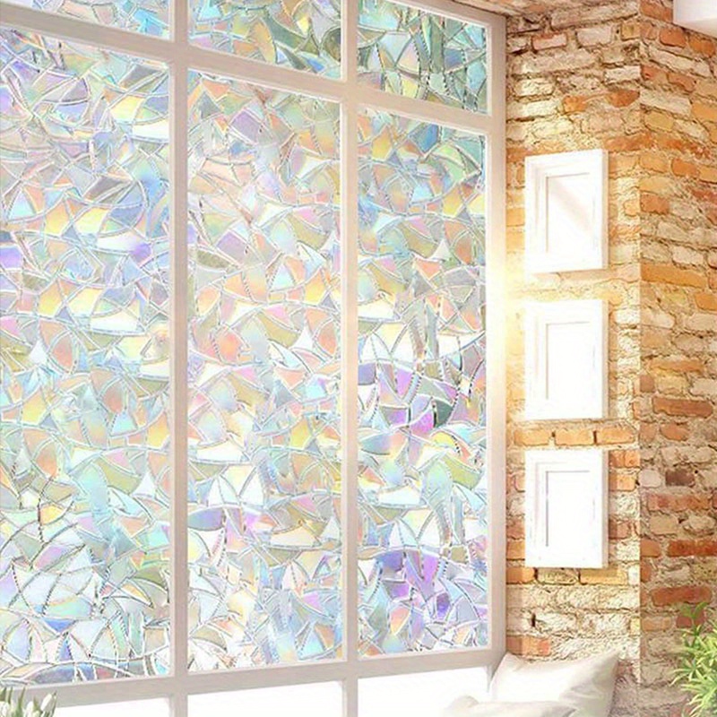 Stained Glass Window Film Rainbow Window Privacy Film - Temu