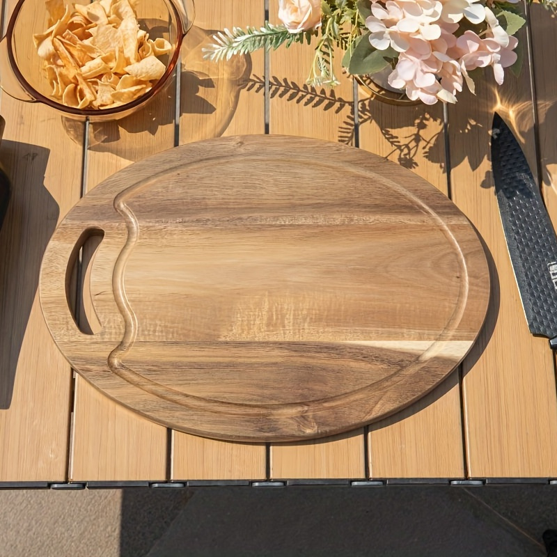 1pc Tagliere In Legno Di Acacia Per La Casa, Tagliere Da Cucina Per Frutta  E Verdura