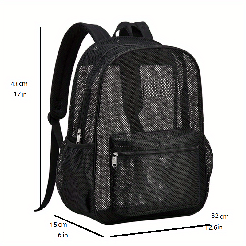 lightweight foldable mesh backpack with large capacity and water