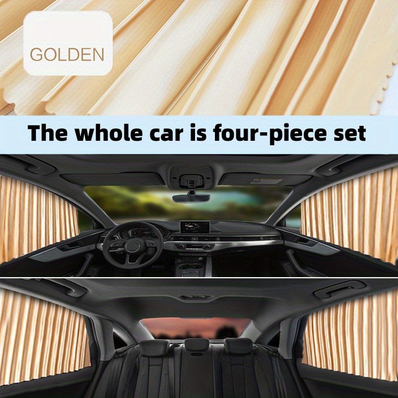 Car Sunshade, Anti-ultraviolet Heat Insulation Curtain, Car Necessities,  Sun Protection, Car Curtain, Blackout Cloth, Universal Opaque