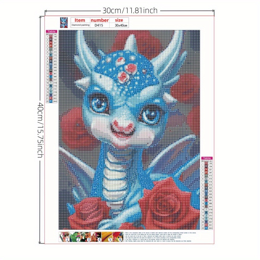 Pittura Diamante Diy Dipinto A Mano Rotondo Cristallo Diamante Gemma Art Kit  Animale Cartone Animato Piccola