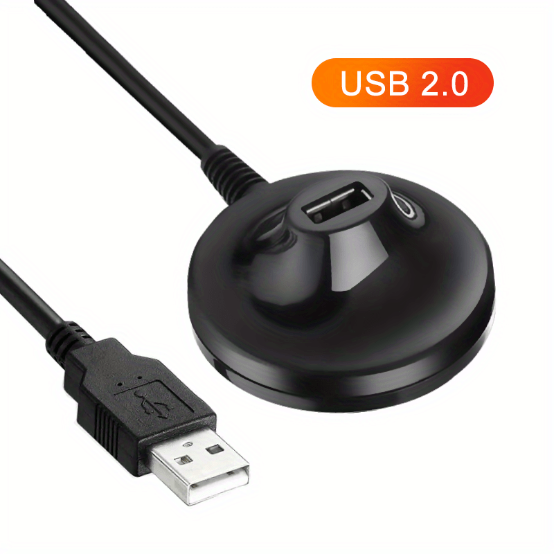 USB Extension Cable with Base, USB Male to Female Cable High-Speed USB3.0 Male to Female Wireless Network Interface Card Base Cable USB3.0 Extension Cable Male to Female Data Transfer Cord Extended Base Docking Extension Cable Cord for USB Flash Drive, Keyboard, Mouse