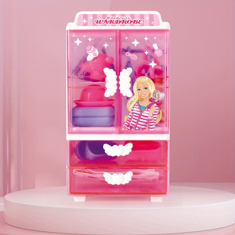 Barbie Dream Closet Pink Case Accessory Clothes Storage Case
