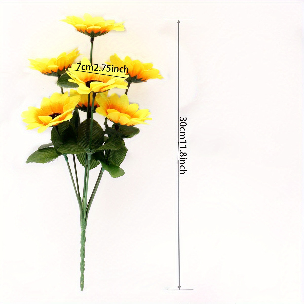 Yannee 13 Heads Blue Sunflowers Artificial Flowers, Fake Silk Sunflower  with Stem Vintage Fall Sunflower Decor for Garden Home Wedding Party  Birthday