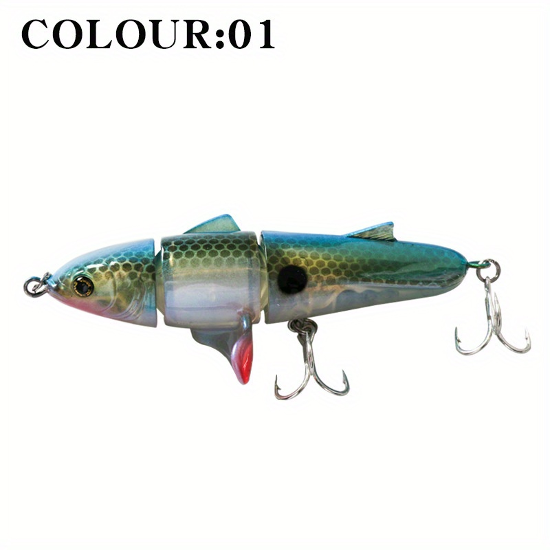 Bionic Fish Bait Three Section Propeller Surface Tractor - Temu