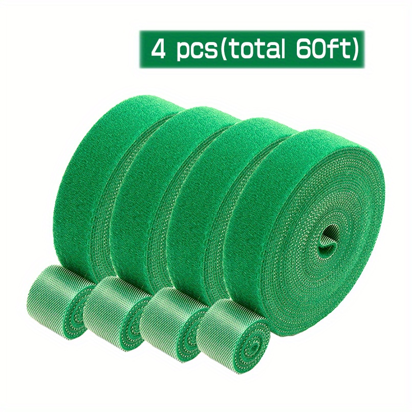 1/2/4/6pcs, 15/30/60/90ft Garden Tape Green Plant Tape Hanger Strap  Gardening Tape Plant Tying Tape Plant Hanger Straps Plant Sticky Tape Cable  Manage