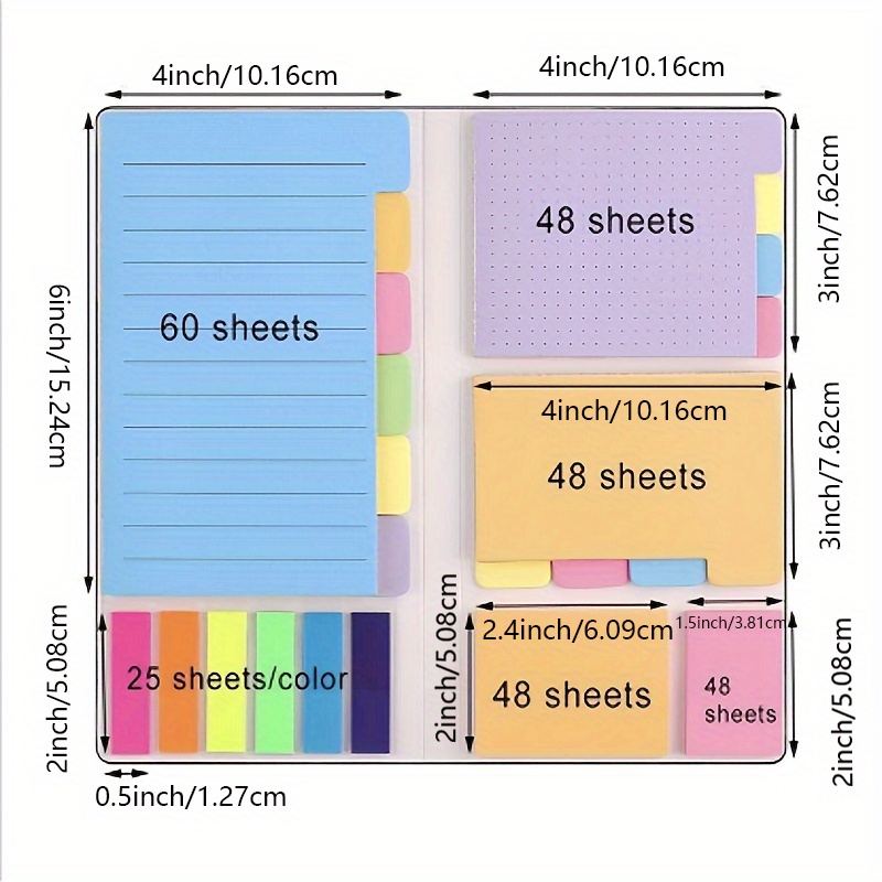 Self-adhesive Sticky Notes - Perfect For Planning, Journals, Notebooks,  Calendars & More! - Temu Latvia