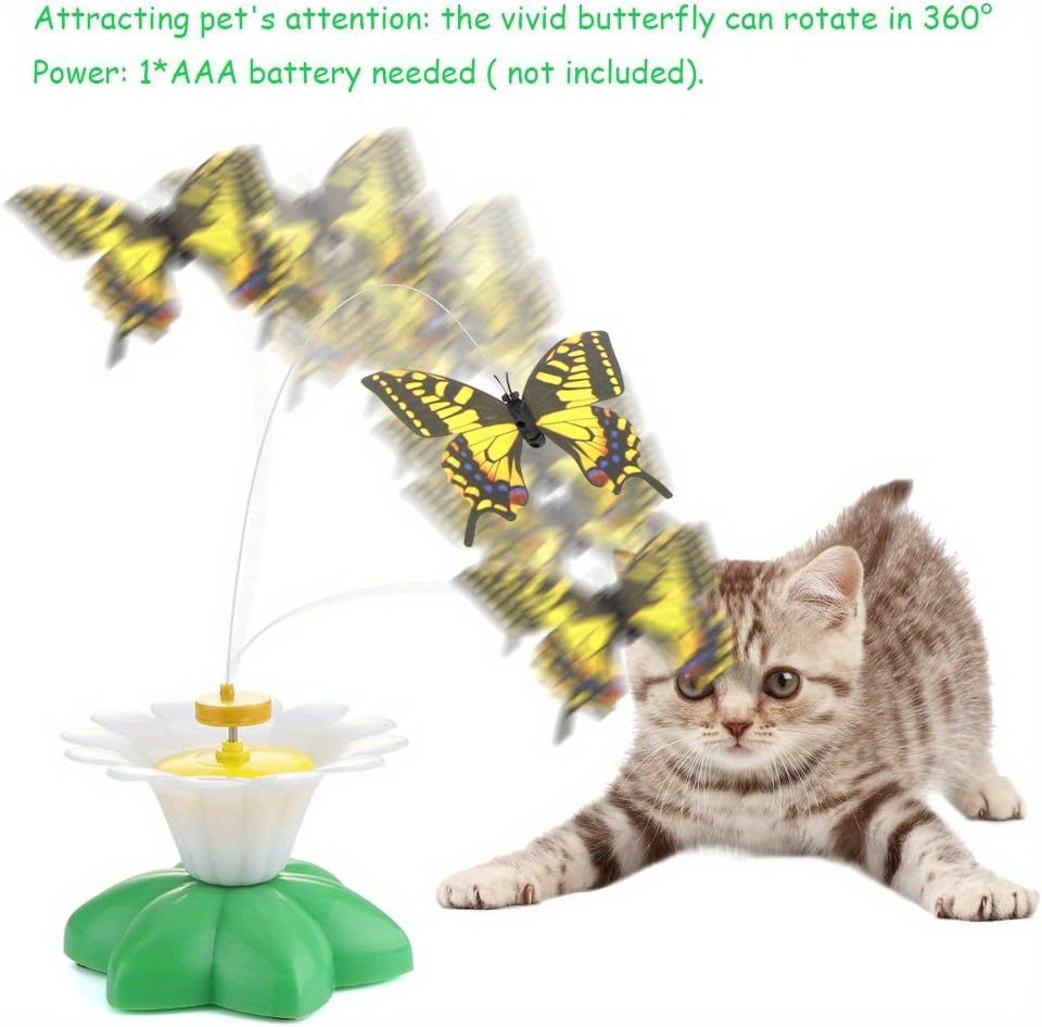Cat Toys, Interactive Cat Toy, Butterfly Funny Exercise Electric