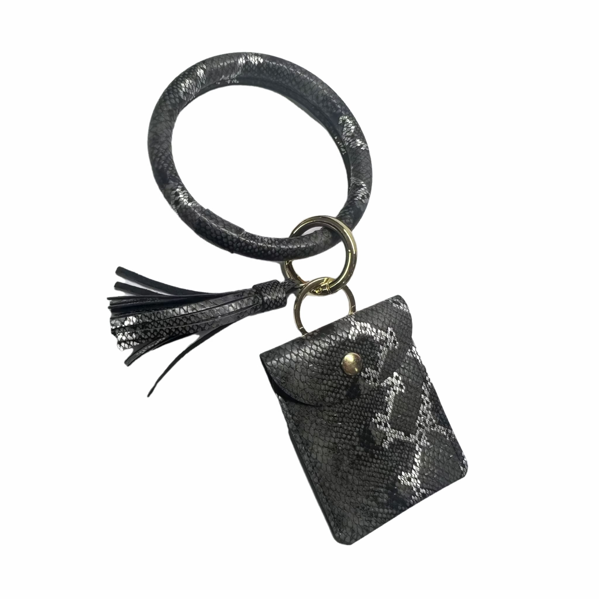 Snakeskin Pattern Pu Leather Keychain Holder Wallet With Tassel Keychain  Pendant For Women Girls - Temu Australia