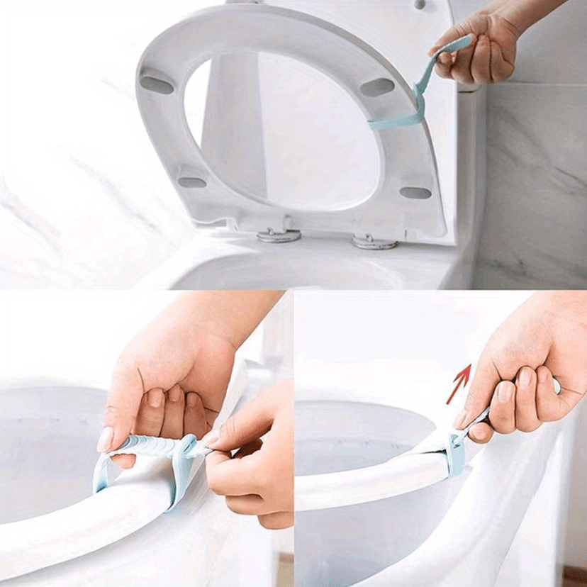 Toilet Seat Raise Handles Blue Silicone Closestool Lid Temu New Zealand