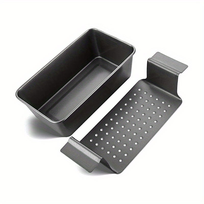 Good Cook Set of 2 Extra Large 13'' x 5'' Nonstick Steel Bread Loaf Pans,  Gray