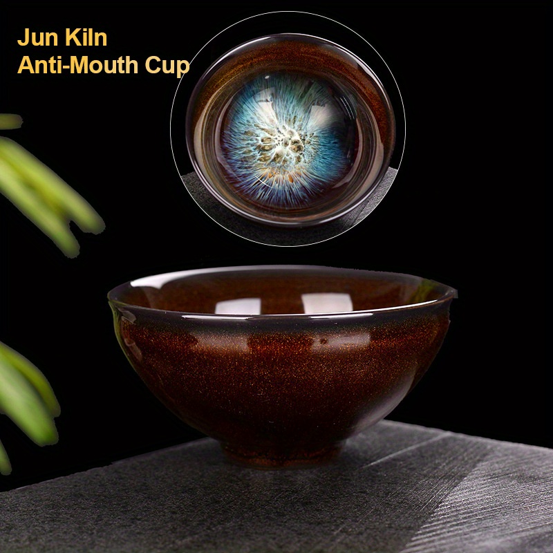Jun Kiln Bamboo Ceramic Tea Cup
