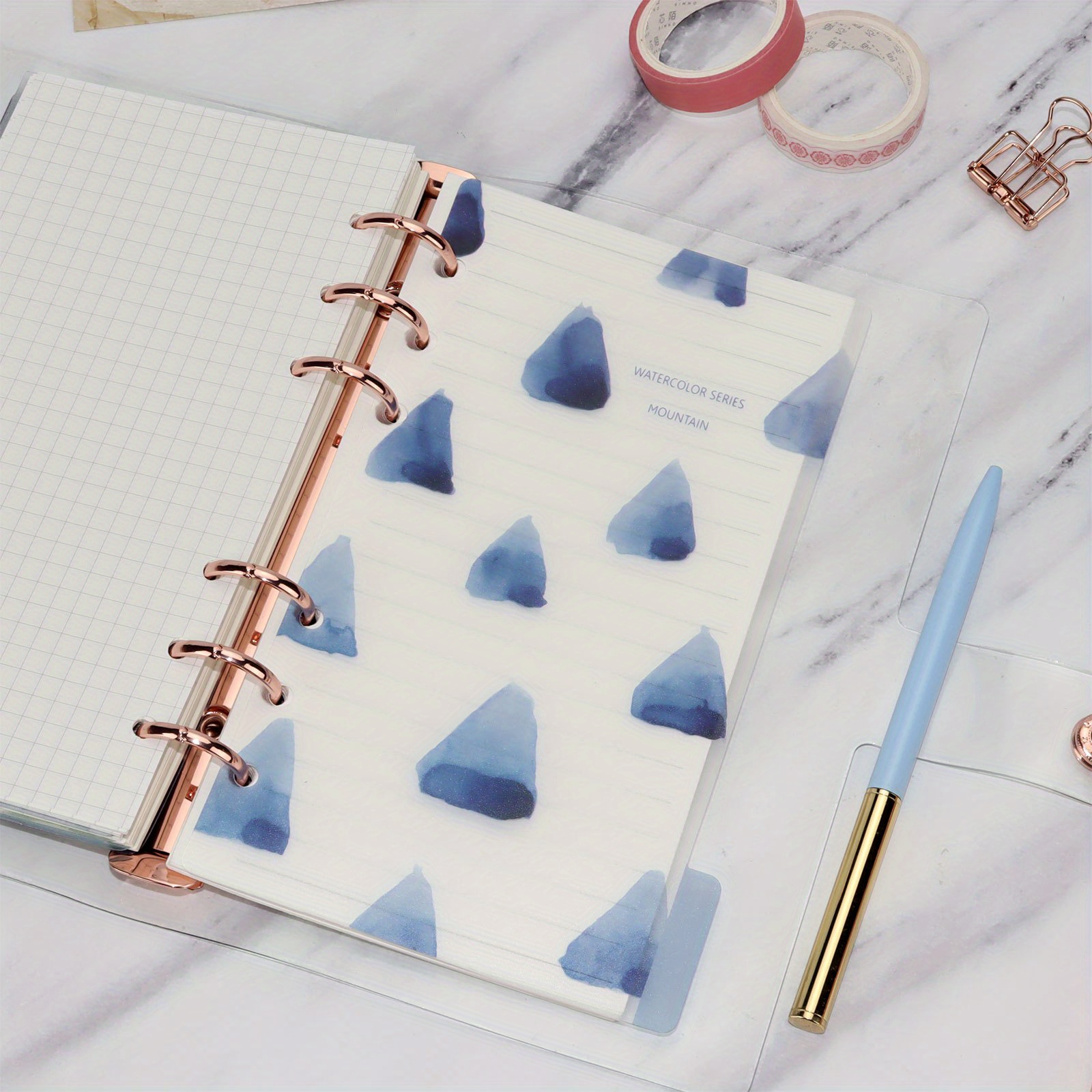 Organize Your A6 6ring Loose Leaf Binder With These Colorful Pvc