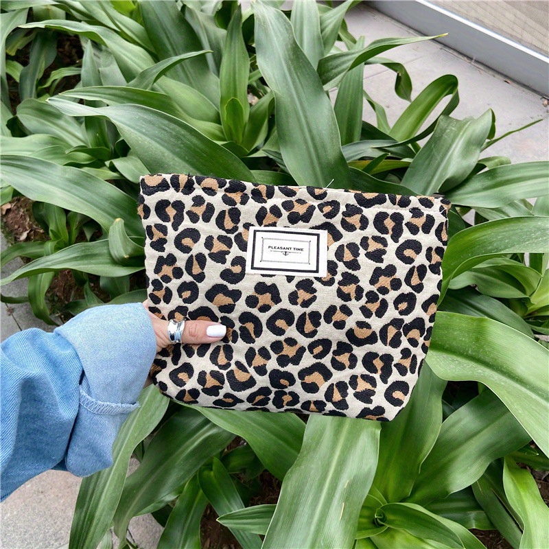 Leopard Print Makeup Bag Small Cosmetic Bag Portable Travel Pouch  Accessories Organizer Toiletry Bag Waterproof - Temu