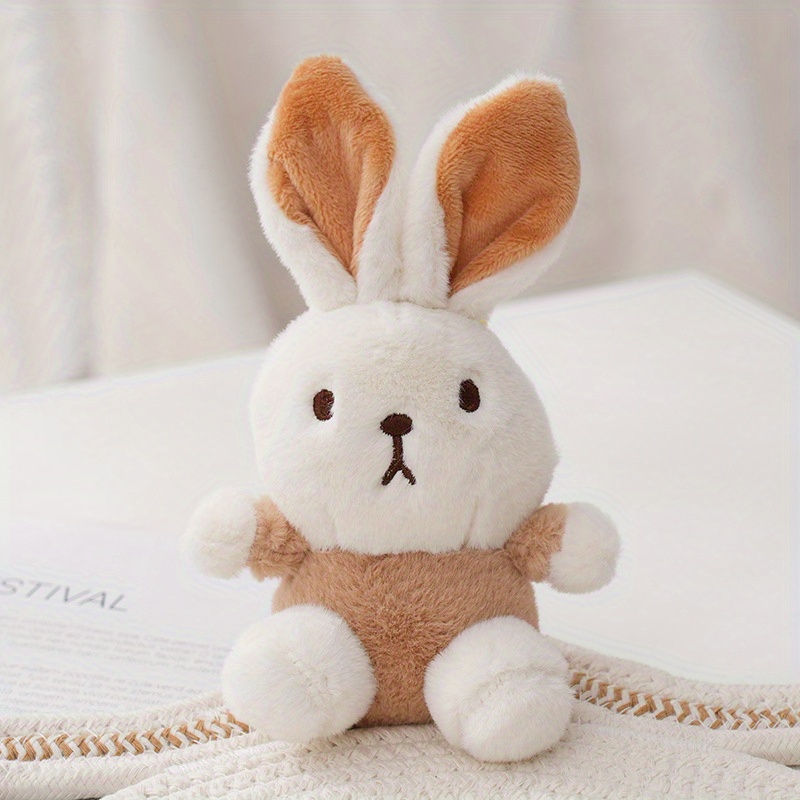 Cartoon Bear/rabbit Doll Keychain Cute Fuzzy Animal Toy Key Ring Purse Bag  Backpack Car Charm Boys Girls Children's Day Gift - Temu