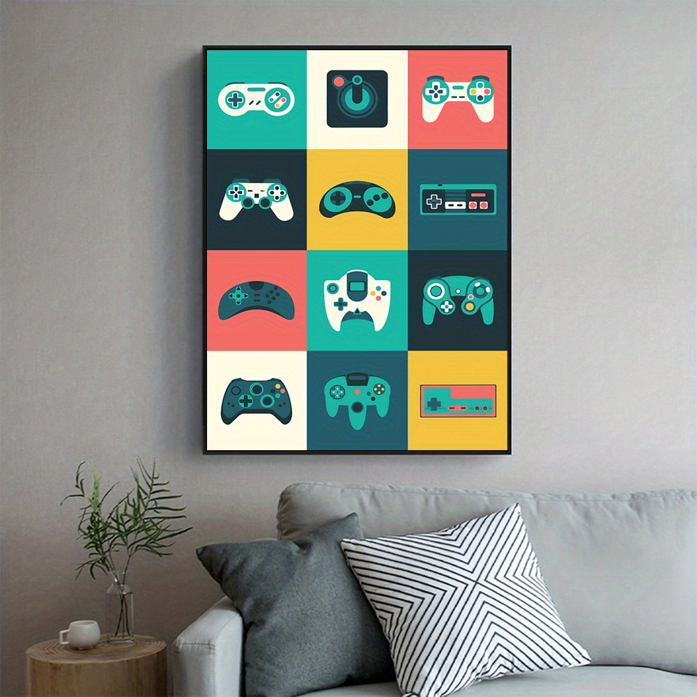 Gamer Boy Canvas Wall Art Sublimation Design For Home Decor - Temu