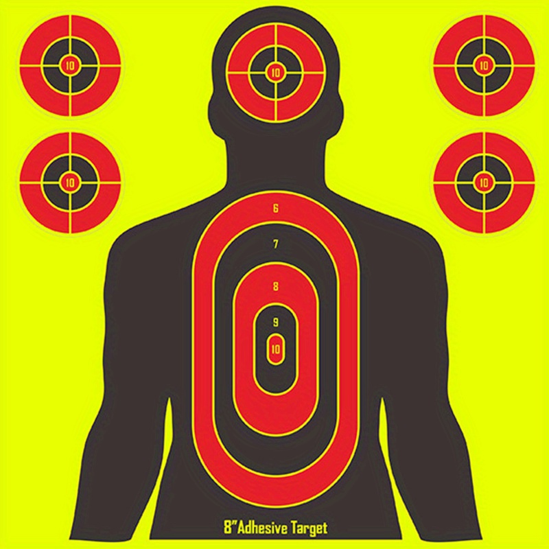 8 x 12 Inch Shooting Targets Stick & Splatter Mini Silhouette Self Adhesive  For Hunting Gun Rifle Pistol Pellet Gun Practice - AliExpress