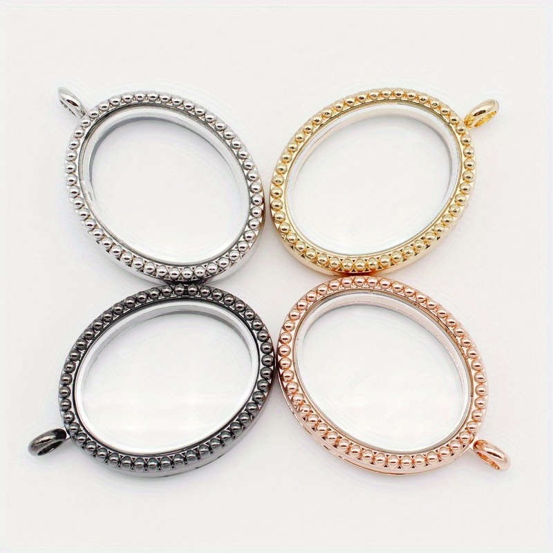 Stainless Steel + Glass Locket Bracelet 20mm 25mm 30mm Gold Color Living  Memory Locket Bracelet for Floating Locket Charms