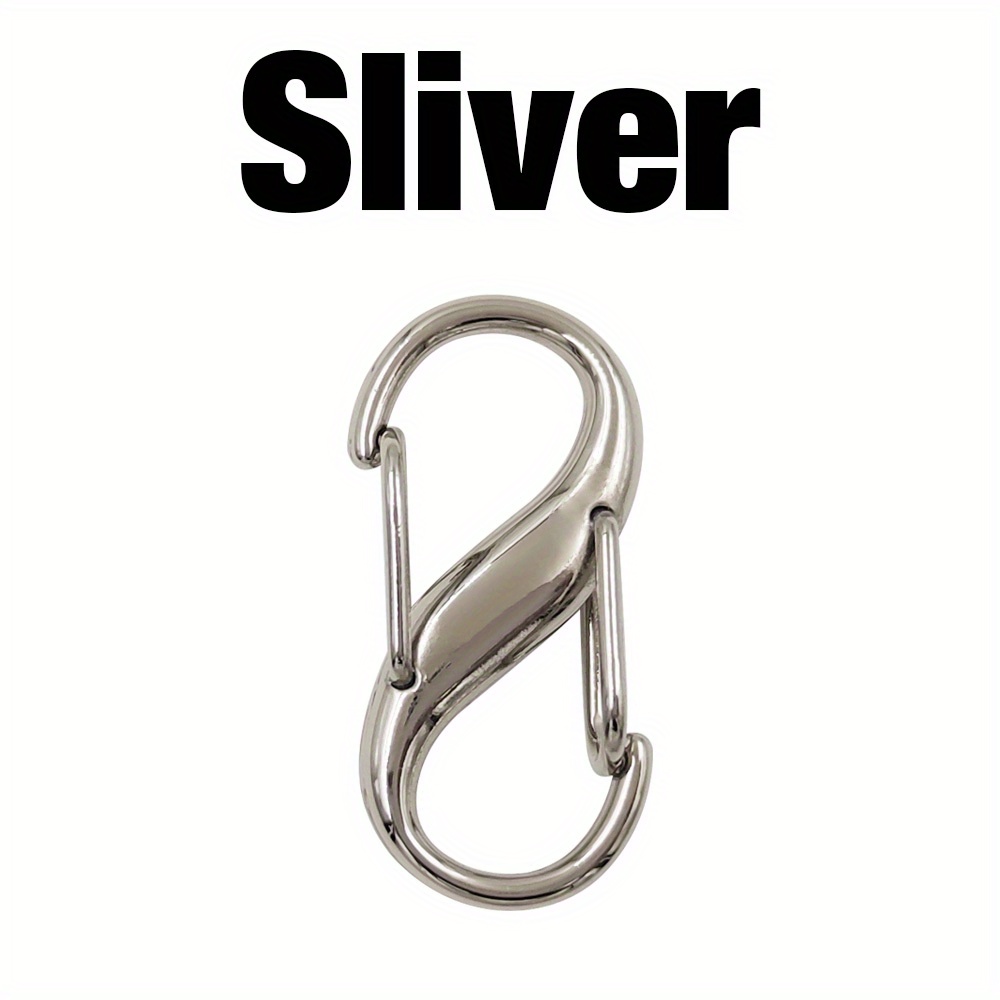 Metal S type Buckle Necklaces Connectors Fashion Mini Snap - Temu