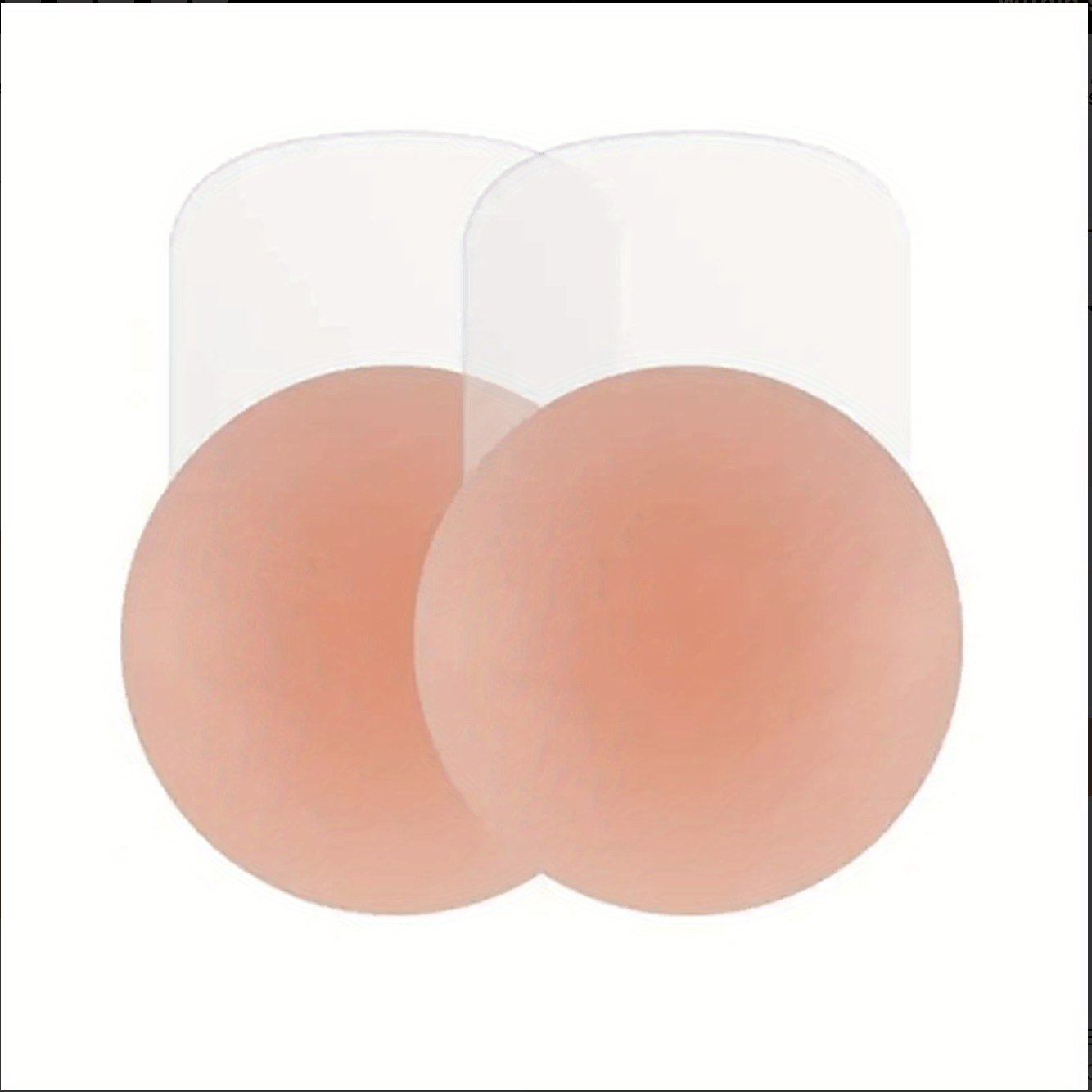 Seamless Nipple Covers Silicone Adhesive firmly attached