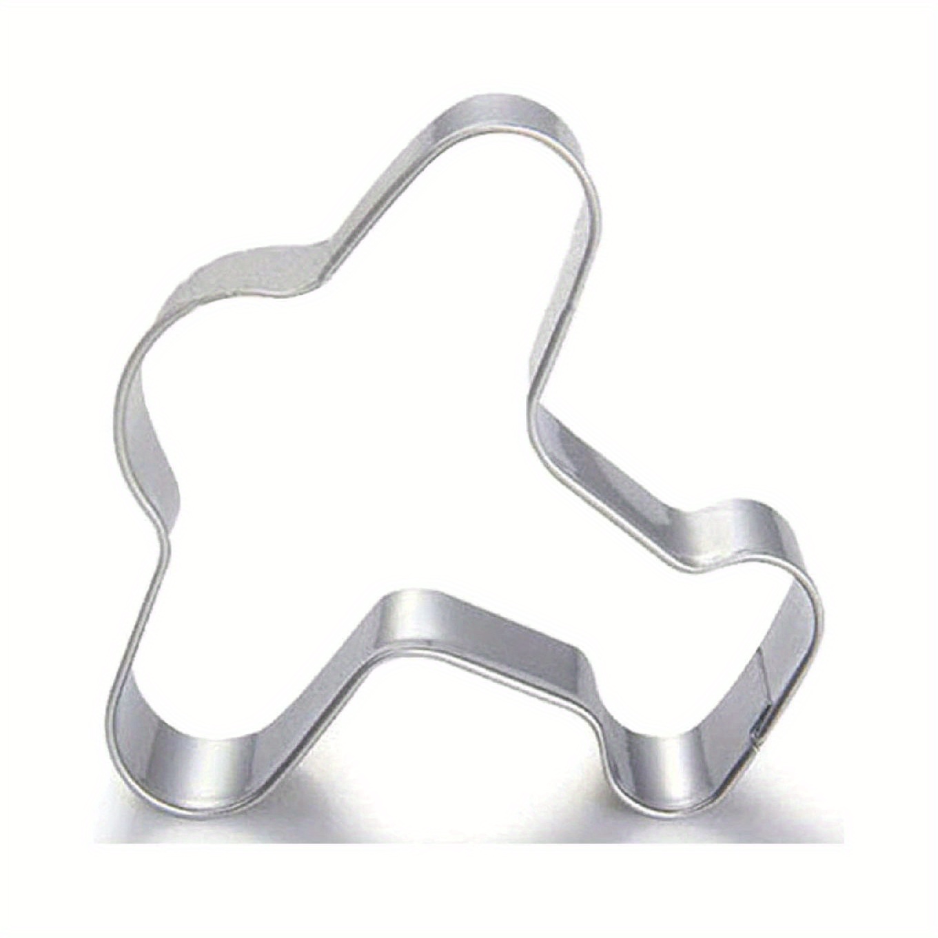 Stainless Steel Airplane Cookie Cutter - Perfect For Baking, Pastry & Diy Clay Crafts, Cake Mold, Cute Airplane Shape