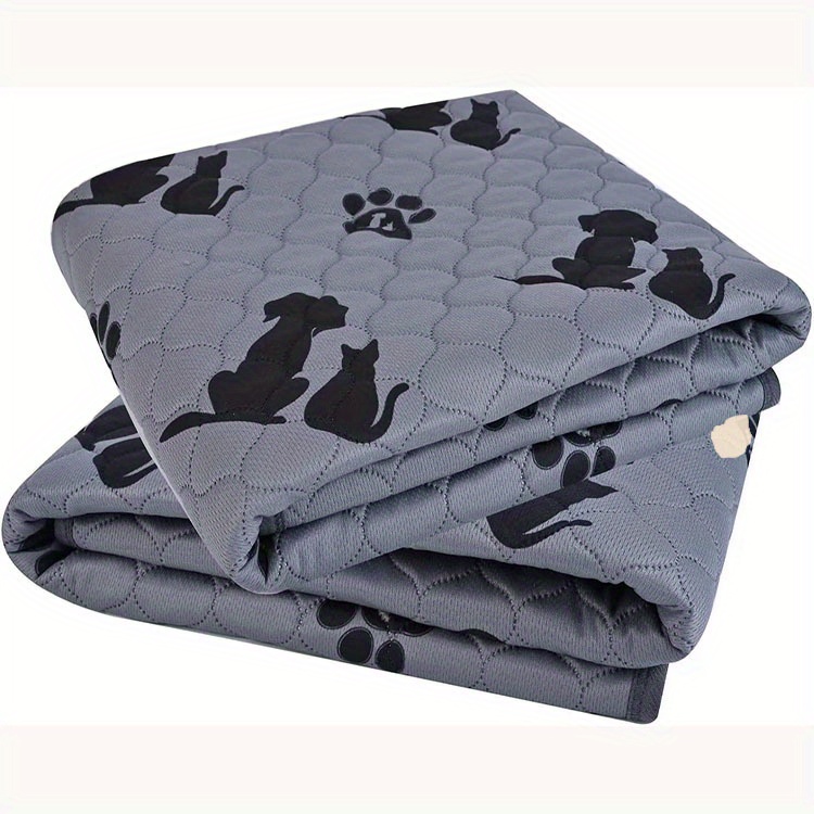 1pc pet mattress washable dog and cat pattern diaper pad reusable dogs training washable puppy pad details 4