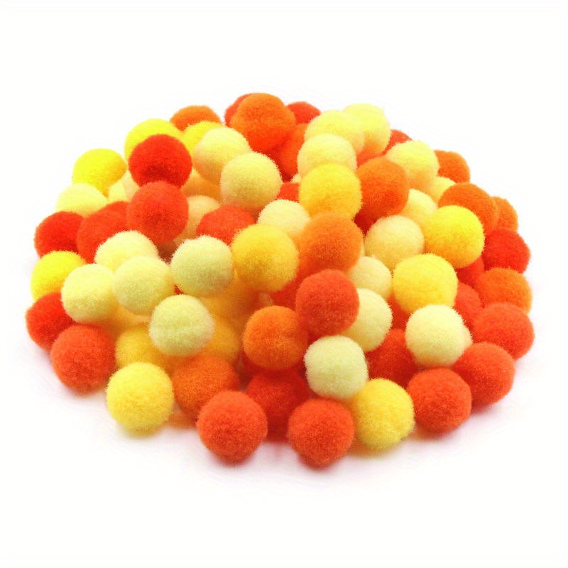 Cheap 10mm Colorful Pom pom Ball Plush Mixed Color Creative Kids