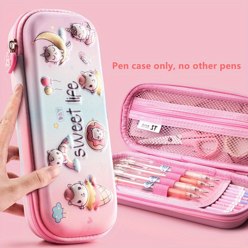 Cute 3d Eva Unicorn Pencil Case Perfect Gift For Girls With - Temu