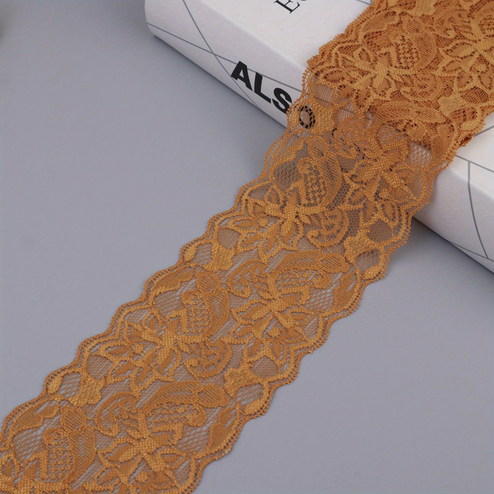 Flower Elastic Band Lace Trim for Sewing Underwear Clothing Garment  Decorative Lace Ribbon - China Lace Trim and Elastic Lace Trim price