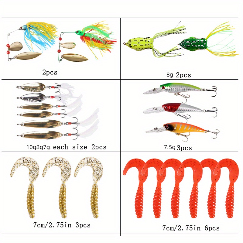 Ultimate Fishing Lure Set: Bionic Hard Soft Baits Fresh - Temu