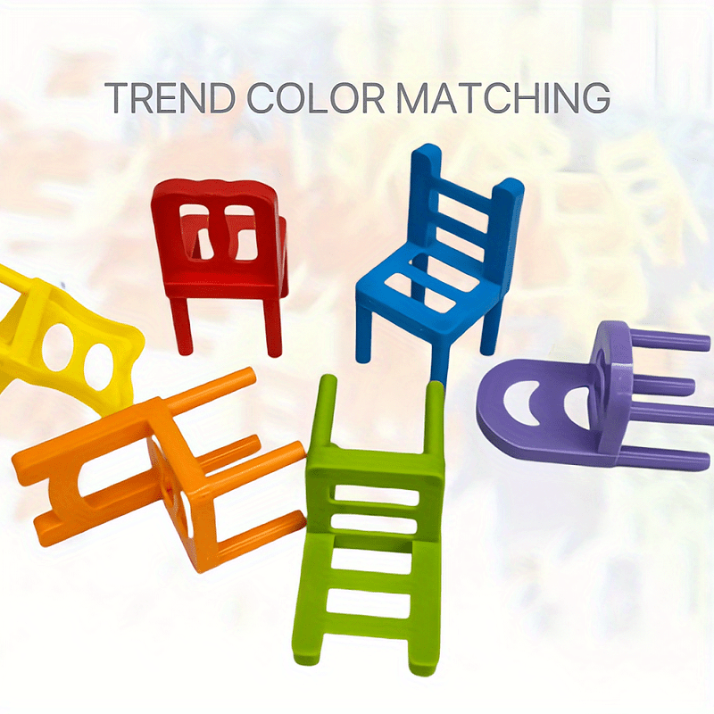 Height Stack Chair Educational Toys Building Blocks Stack Temu
