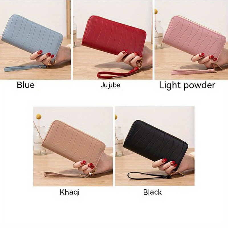 Tassel Decor Long Wallet, Foldable Solid Color Clutch Purse, Simple Mobile  Phone Bag With Card Slots - Temu