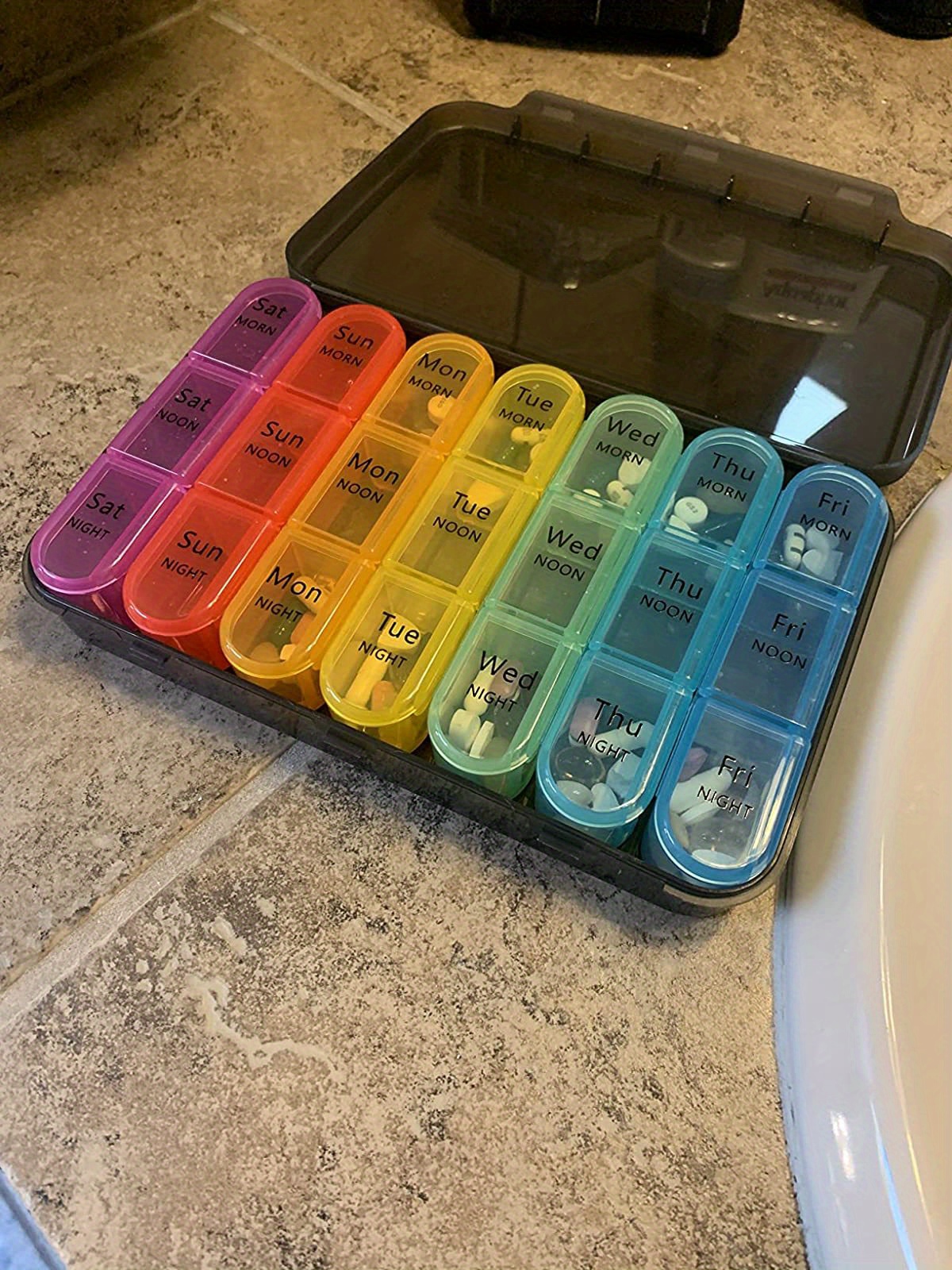 1pc Pill Organizer Three Times A Day Pill Organizer Three Times A Week