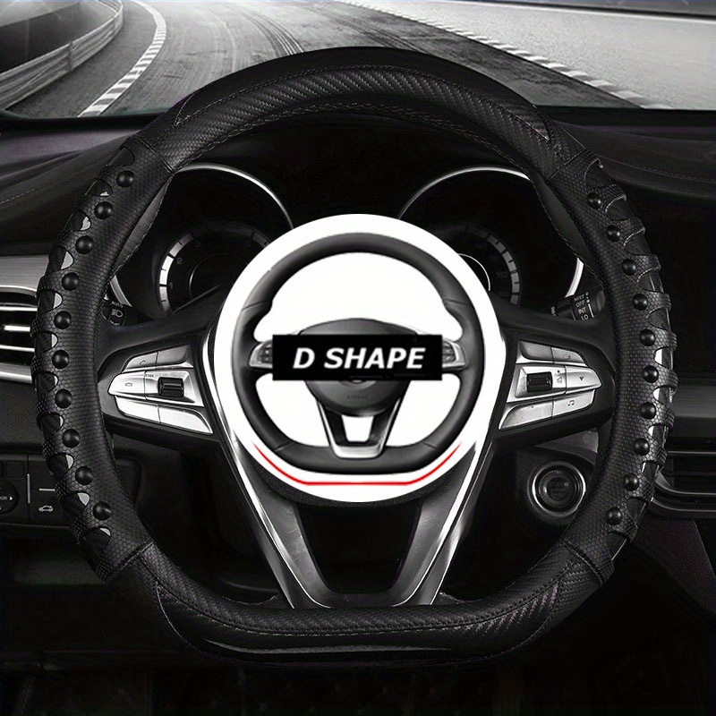 Upgrade Your Car Interior with a Universal Carbon Fiber Steering Wheel  Cover!
