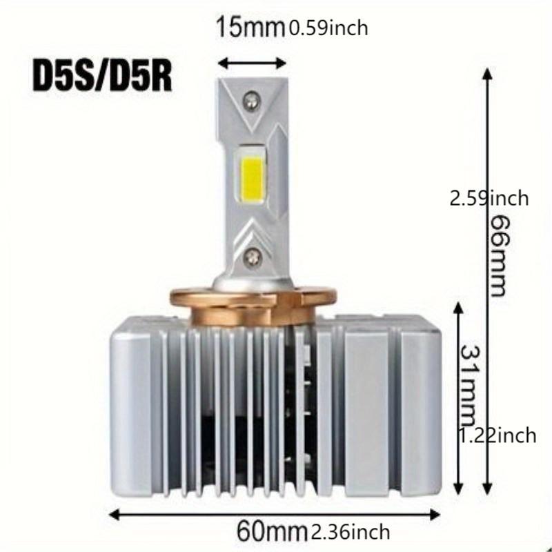 Bevinsee D3S D1S LED CANBUS Headlight Bulbs D2S D5S D1R D2R D3R LED Lights  for Car 70W 6000K Auto Lamp Replacement for HID Xenon