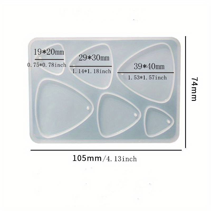 11 Styles Multi Size Epoxy Resin Earrings Molds Casting Of - Temu