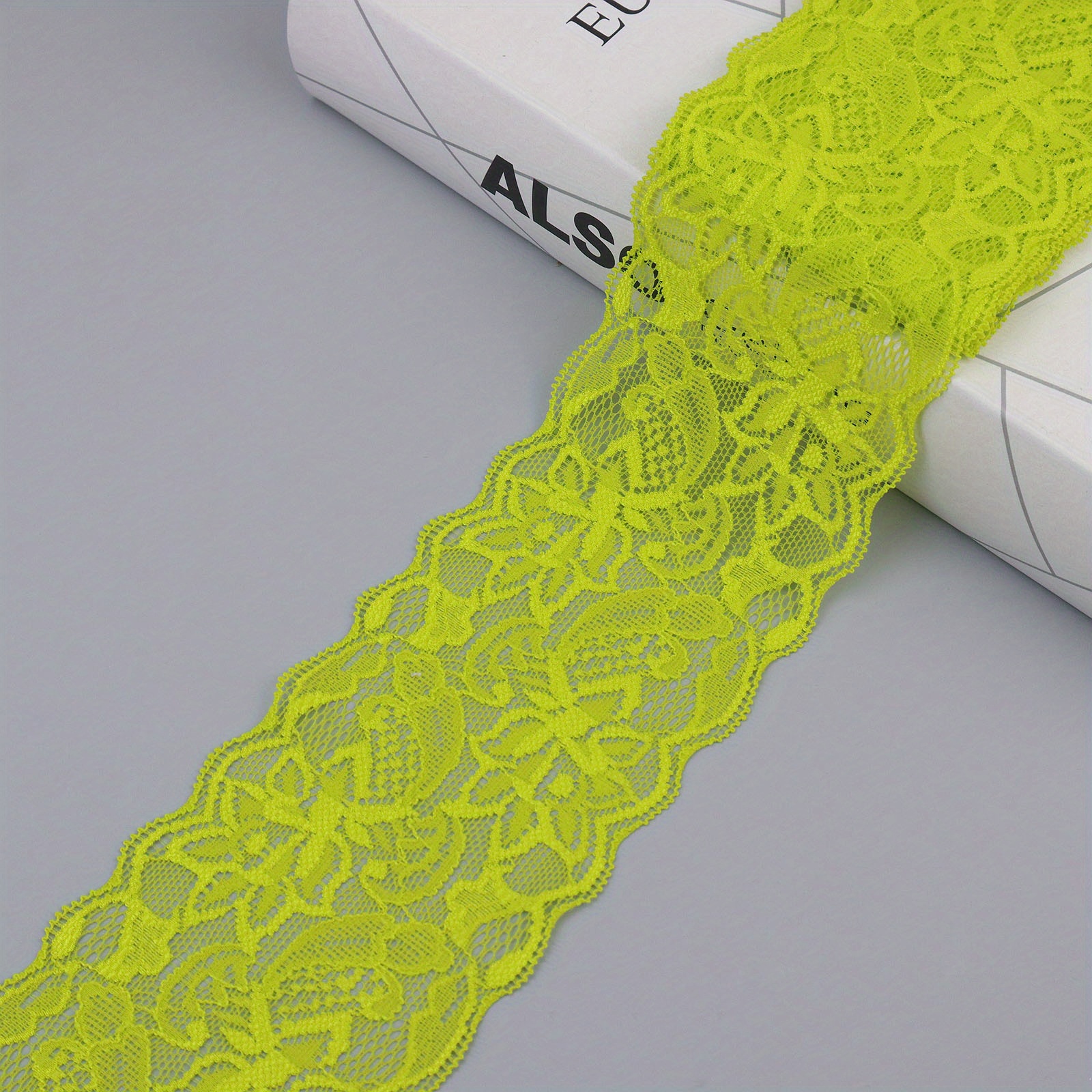 2 Yards Colorful Elastic Lace Ribbon Diy Handmade Crafts - Temu