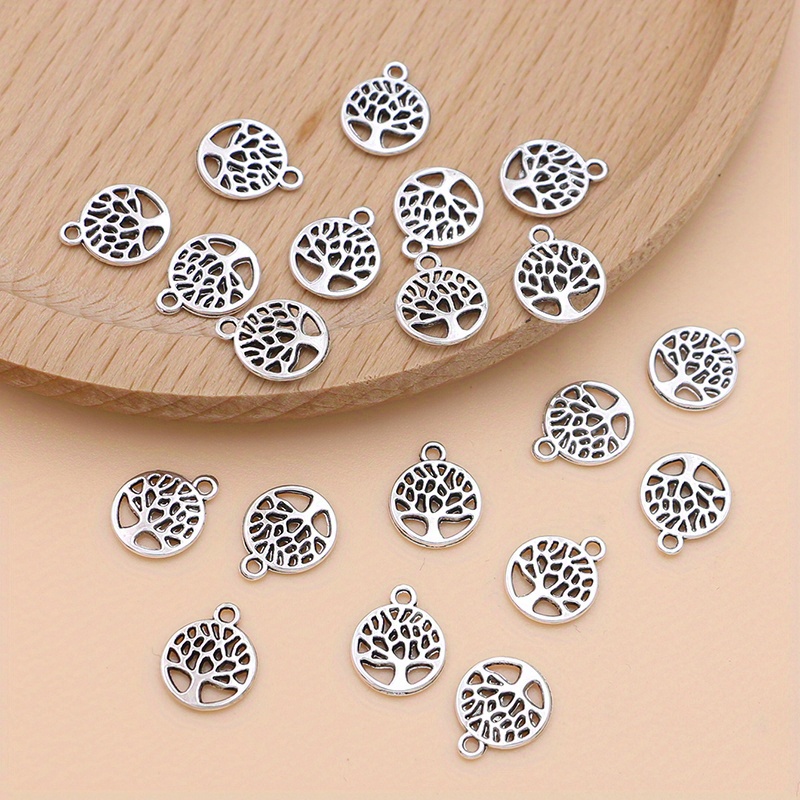 Image of 20pcs Tree Of Pendant For Jewelry Making Bracelet Necklace