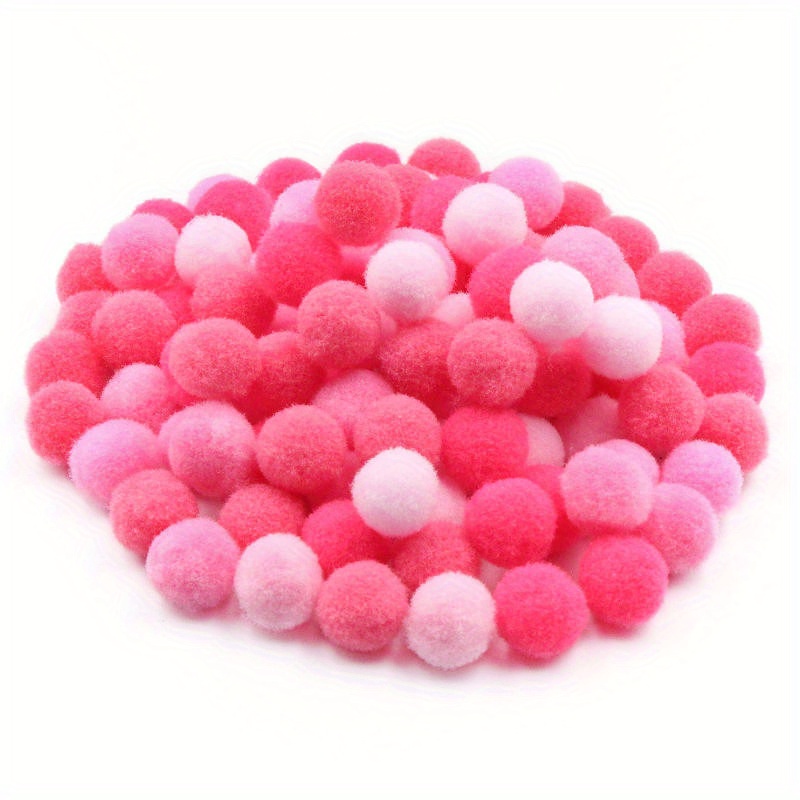 10/30MM Colorful Glitter Pompom Plush Christmas Decor Handmade Material  Soft Fluffy Scallion balls for DIY Kids Toys Accessories
