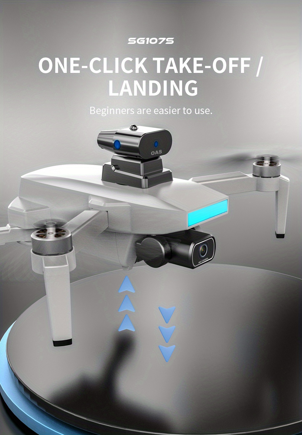 obstacle avoidance drone with dual high definition camera trajectory flight folding design optical flow position trajectory flight long lasting battery real time transmission carrying bag details 11