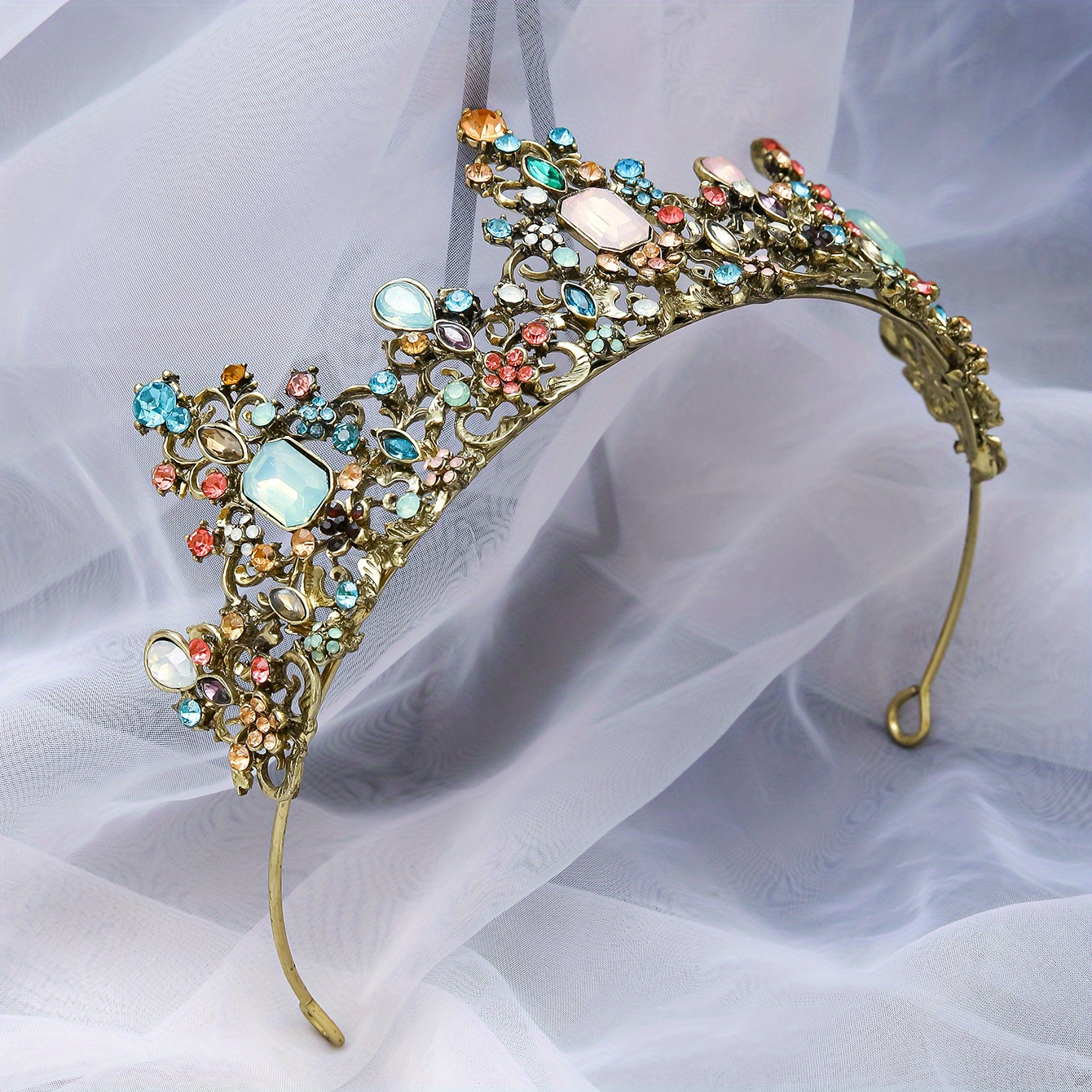 Queen Vintage Crystal Bridal Tiara Accessories Princess - Temu