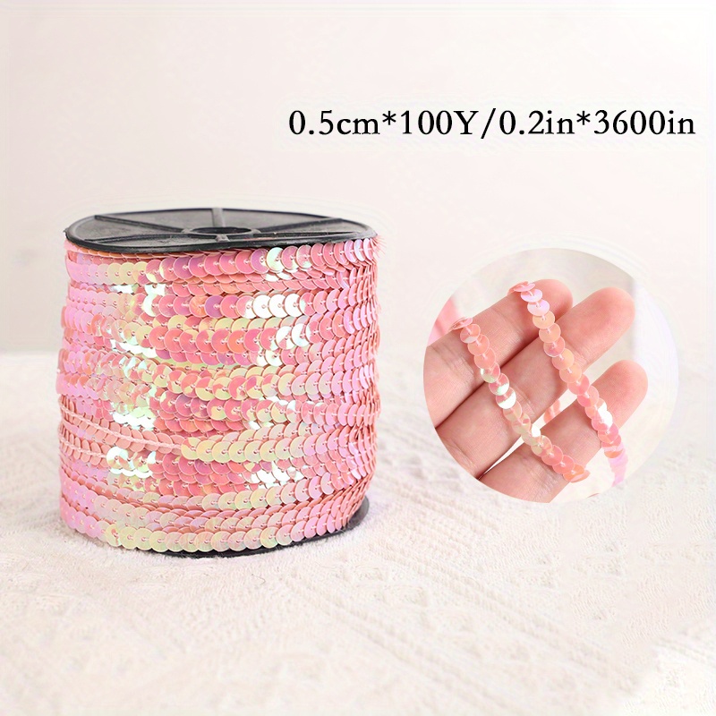 Crystal Rhinestone Rope, 6mm / 0.2in Durable Rhinestones Glitter