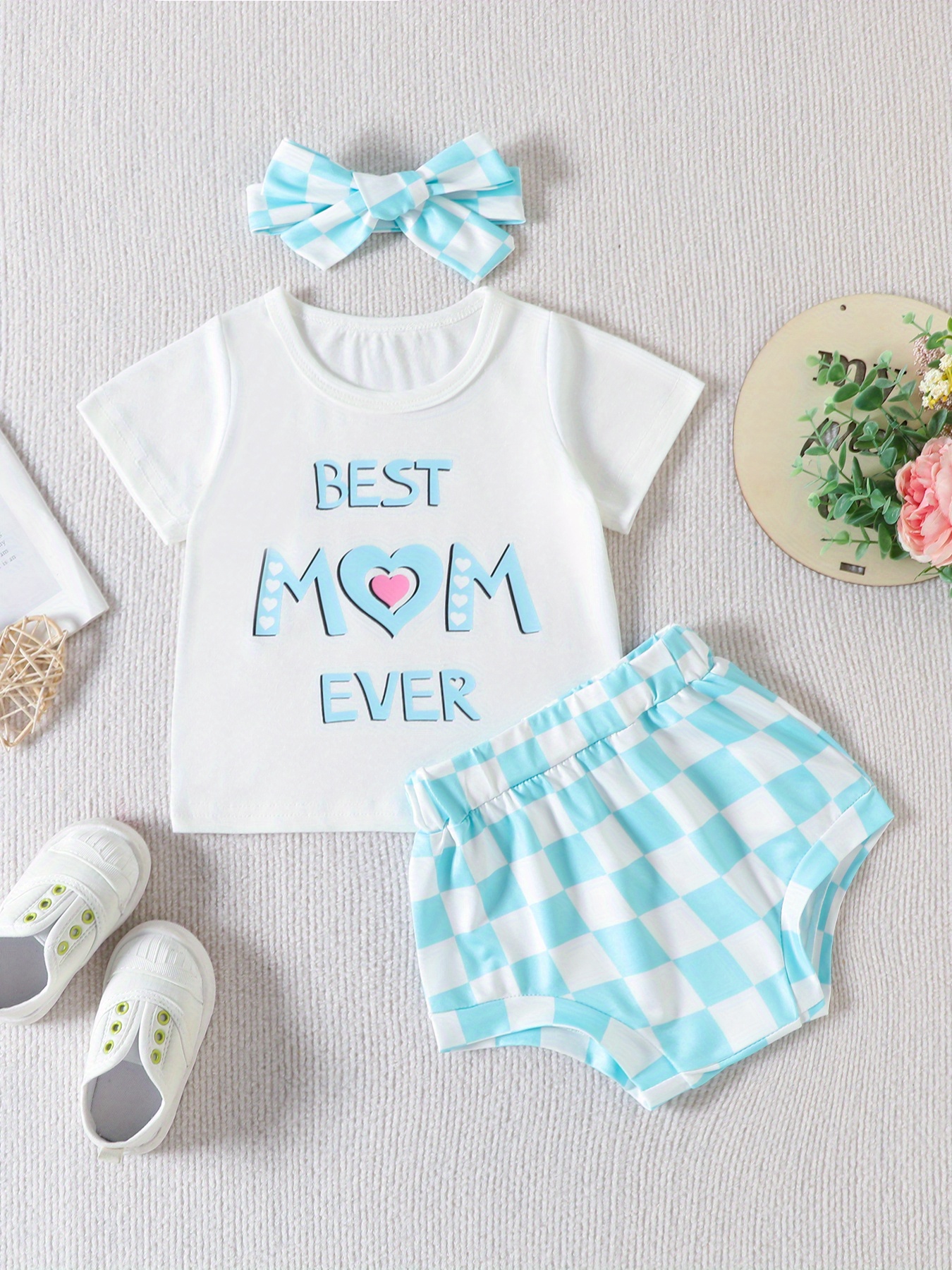 2pcs Boy's Color Clash Short-sleeve Outfit, 