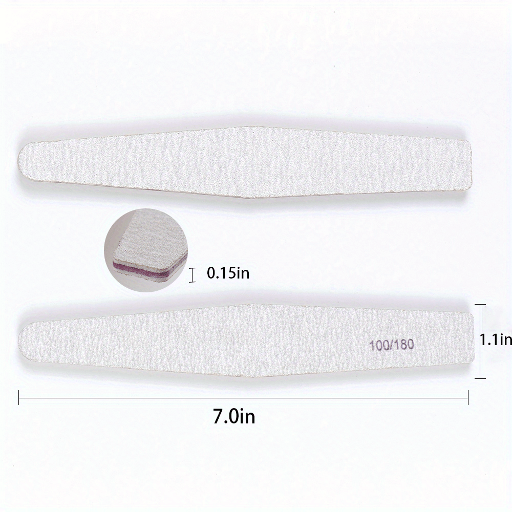 Multi shape Emery Nail File Personalized Sandpaper Manicure Temu