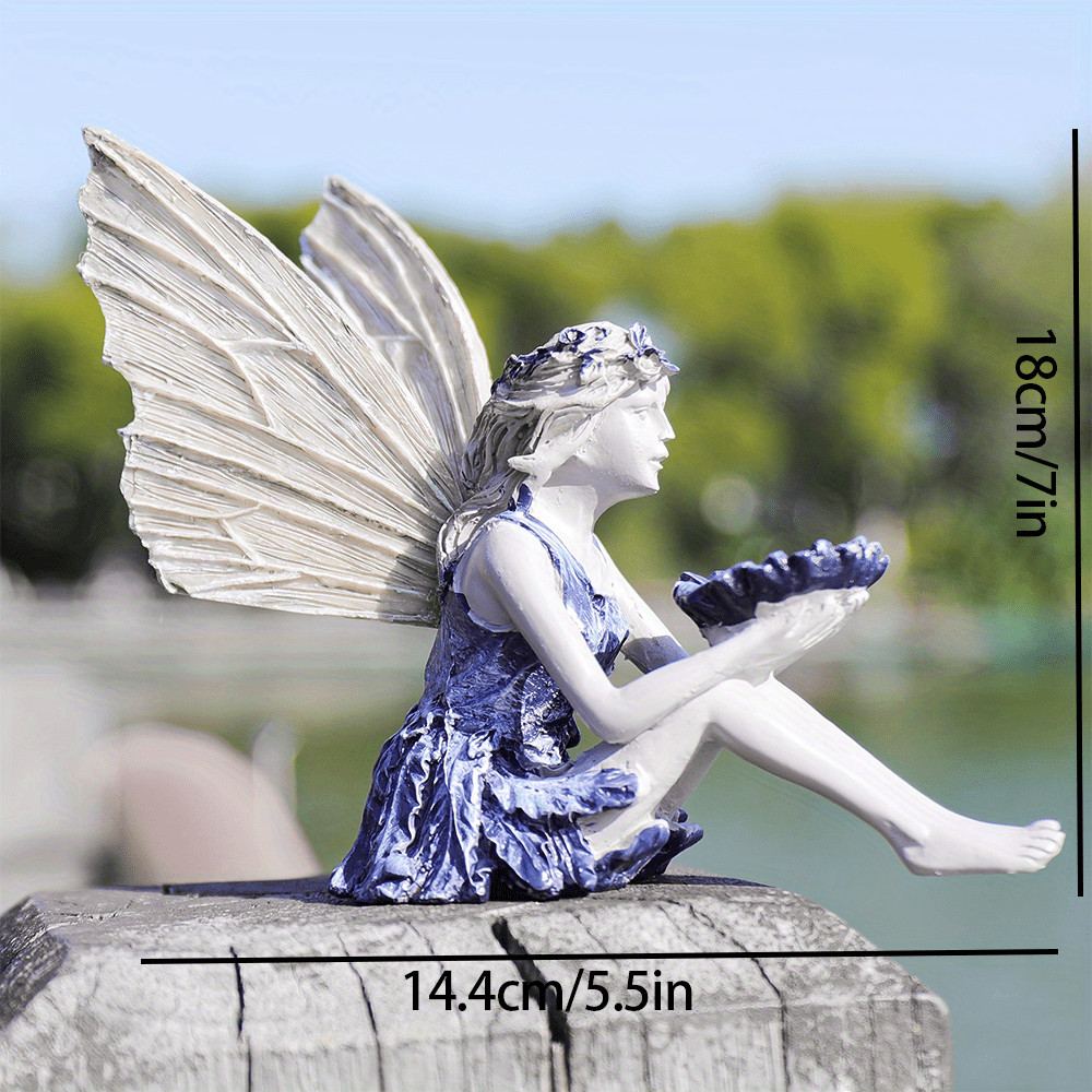 Miniature Fairy Resin Statue Resin Craft Garden Yard Outdoor - Temu