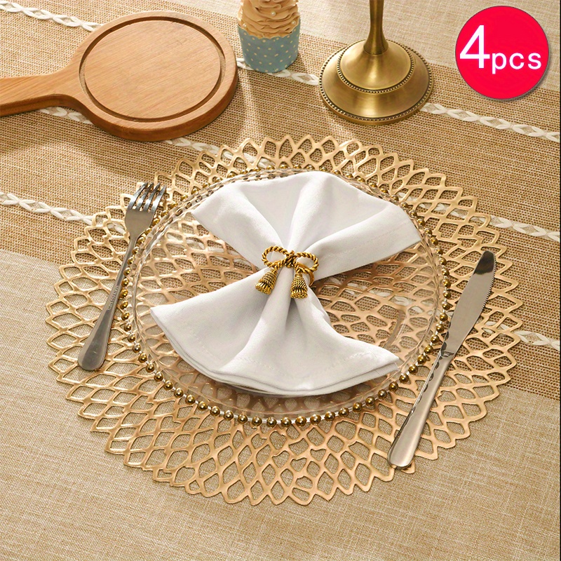 Placemats Elegant for Dining Table 38cm Holiday Wedding Decorative